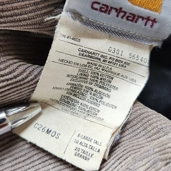 Carhartt Vintage Chore Coat C26 MOS Moss Green | Men's Size XLT - Picture 10 of 13